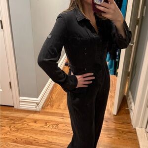 Superdry Charcoal Jumpsuit like new